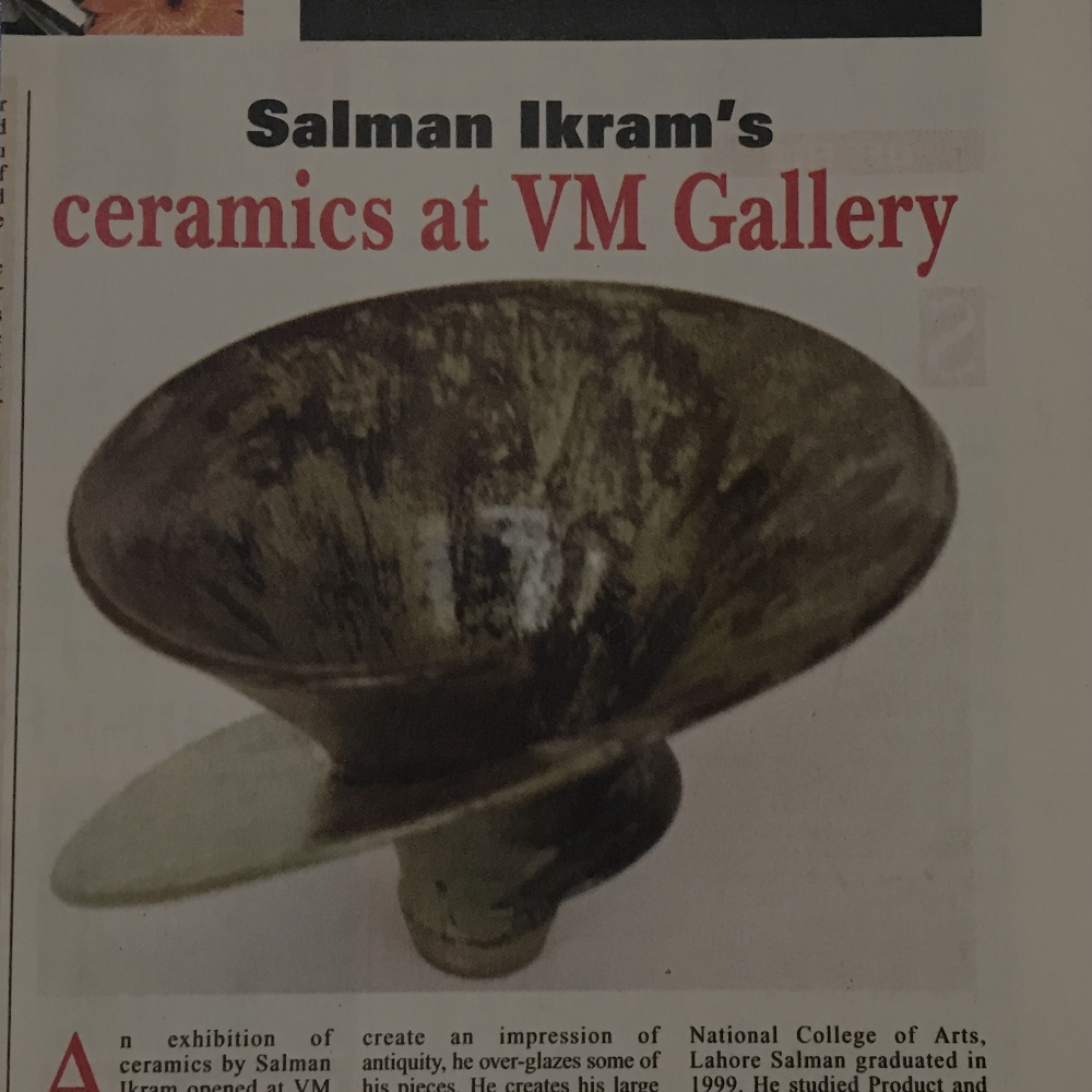 Salman Ikram's ceramics at VM Gallery