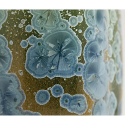 Green & Blues Crystalline pot